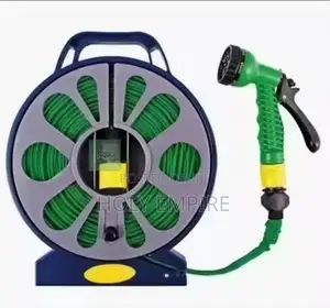 50ft/15m, New High Pressure Water Pipe Garden Turntable Flat Hose Pipe