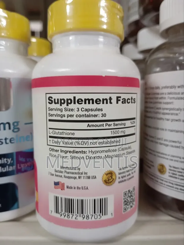 Nature'sfield Glutathione 1500mg for sale - Medventis  Price:  58,500 on  Jiji.ng [Wuse]