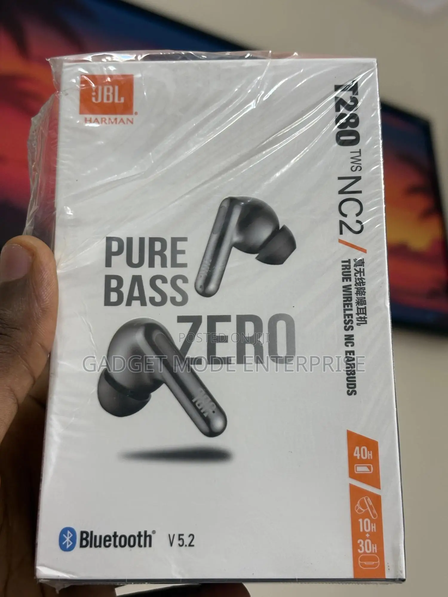 JBL T280 TWS Nc2 True Wireless, Noise-Cancelling Earbuds