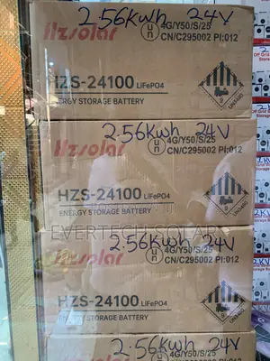 2.5kwhs Hzsolar LPBF 100a 24v Lithium Ion Battery