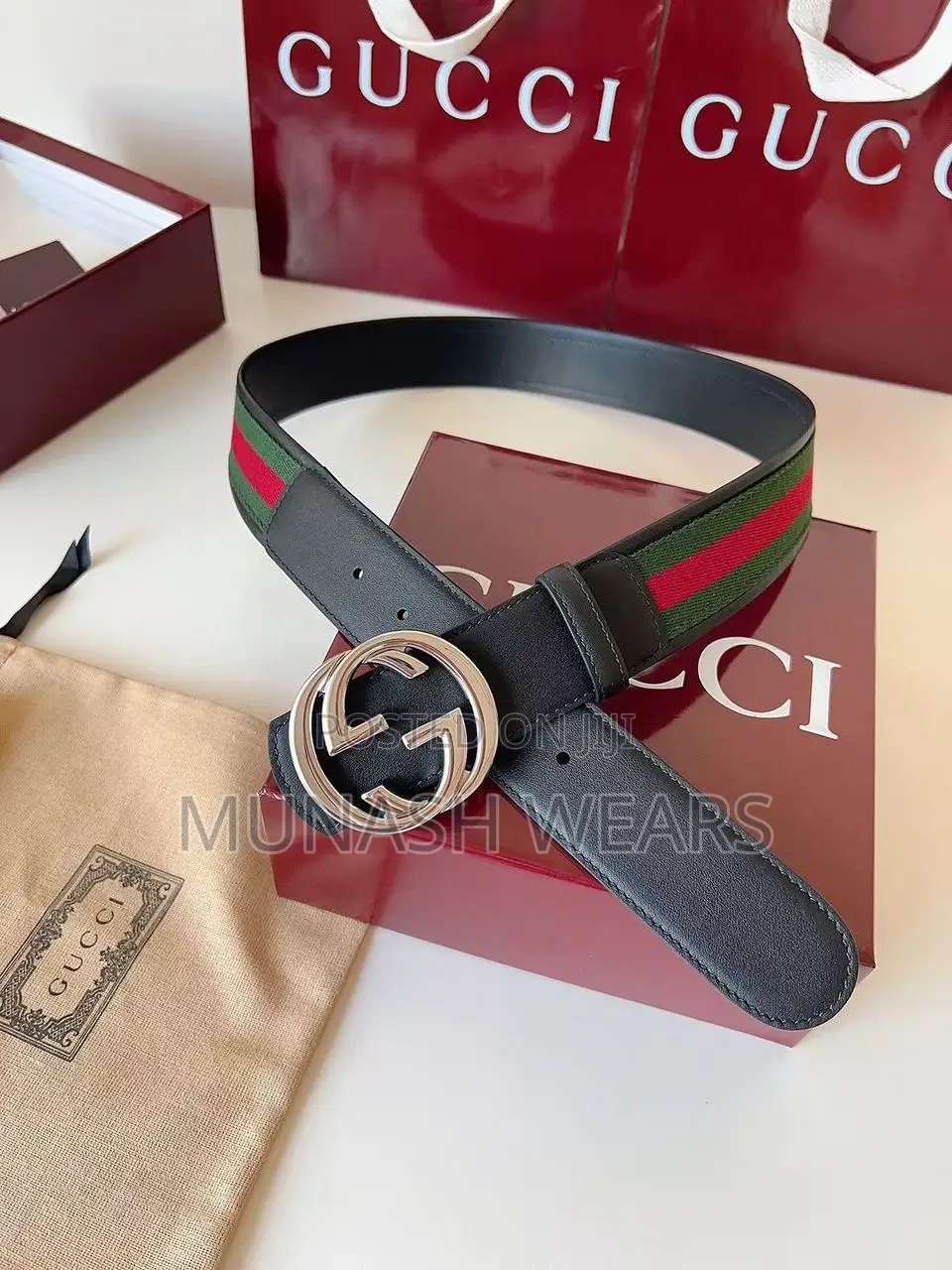 Original Gucci Leather Belt