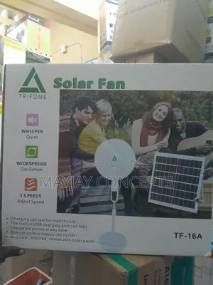 Trifone Tf-16a Solar Fan | 16” Rechargeable + Panel + Remote