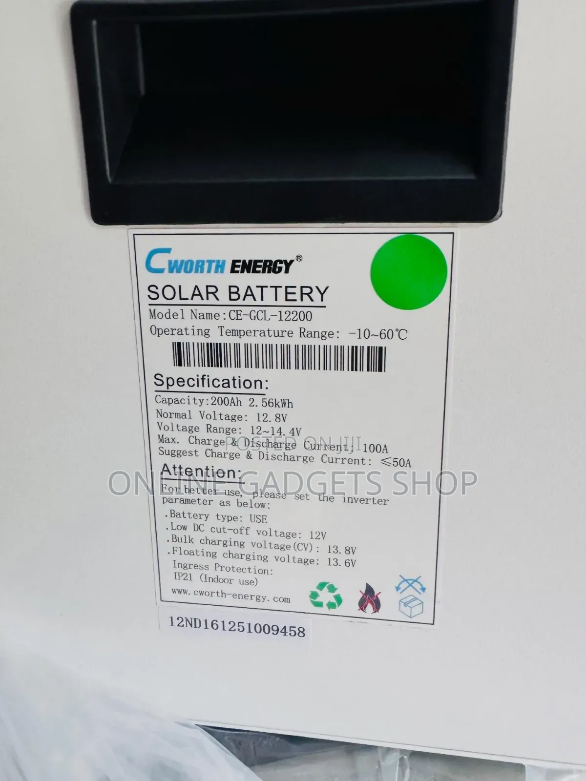 Cworth 2.5kwh Lithium Battery