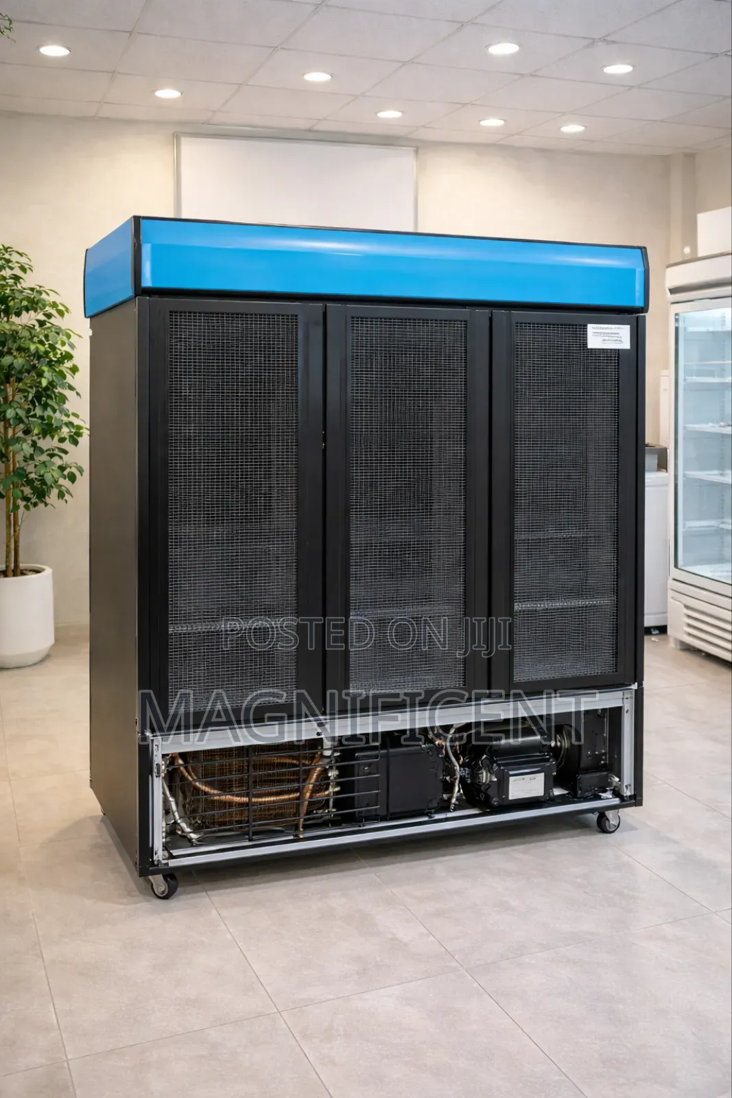Commercial Display Fridge – Side View (Durable Body)