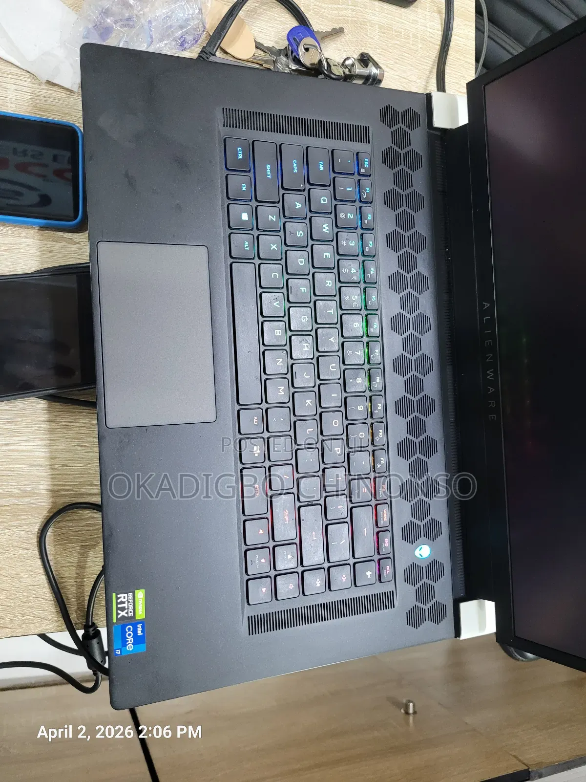 Laptop Dell Alienware X17 R1 32GB Intel Core i7 SSD 1T