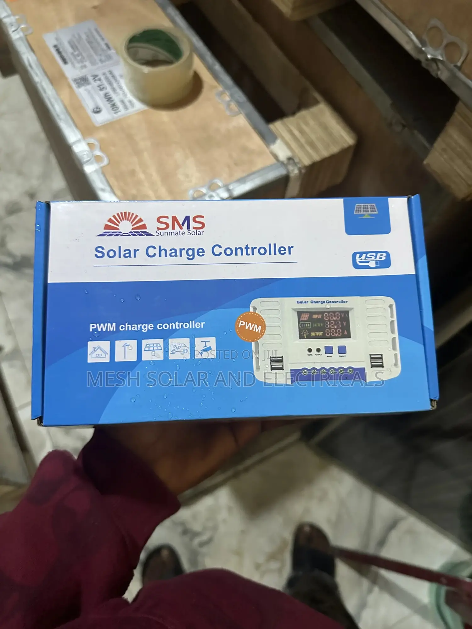 60a Solar Charge Controller SMS