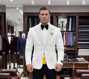 Exclusive Luxury Designer White Color Suit