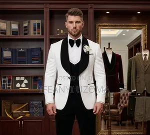 Exclusive Luxury Designer White Color Suit