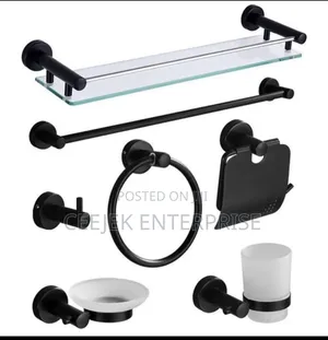 7pcs Black Bathroom Set