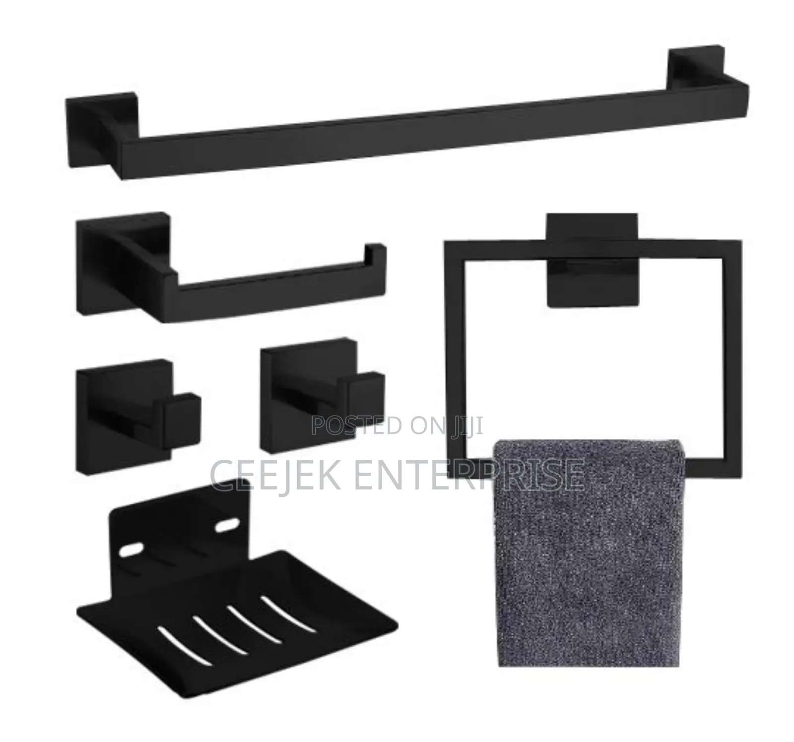High Quality 6pcs Square Bathroom Set