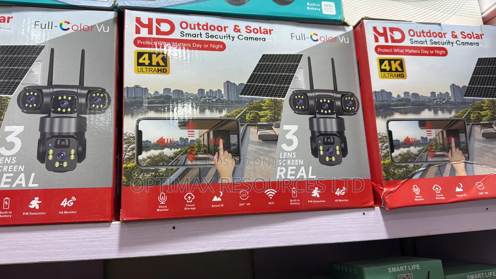 3lens Solar PTZ 4g Camera V380 Pro