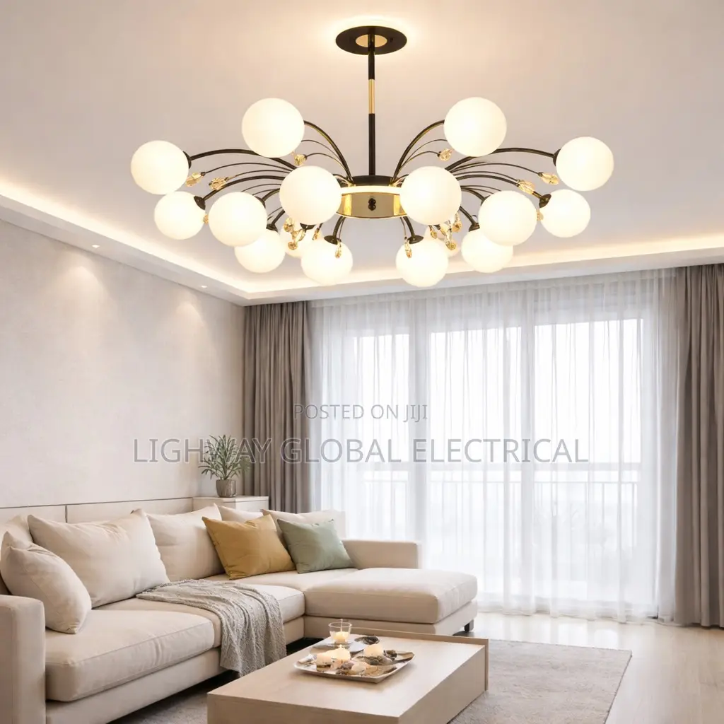 Modern Nordic Glass Chandelier
