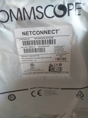3m Cat6a S/FTP Shielded White Patch Cord