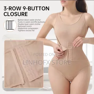 Woman Slim Bodysuit Shapewear With Zipper Belt Women Tummy Control