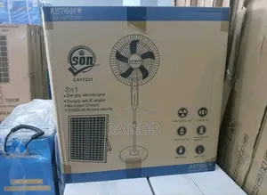 Aston Solar Rechargeable Standing Fan Ac/Dc 16 Inches