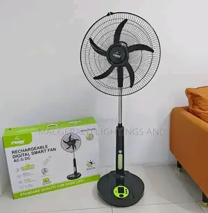 Solar Electric Standing Fan