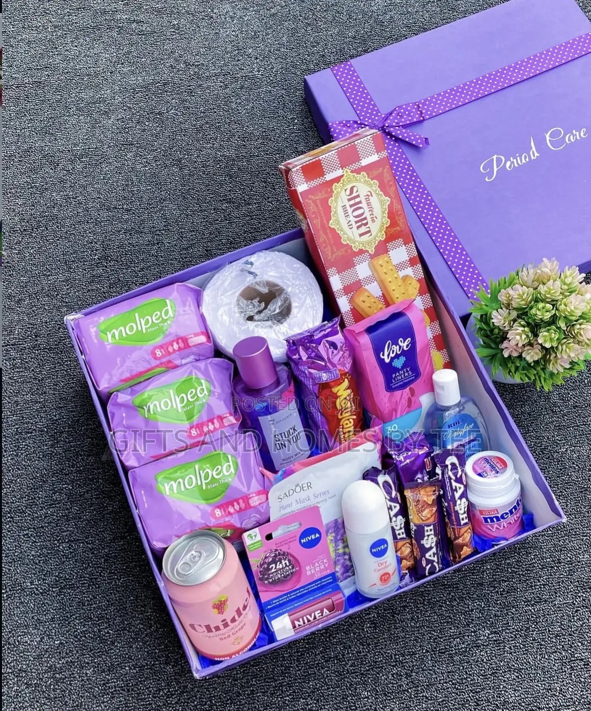 Purple Themed Period Care Package
