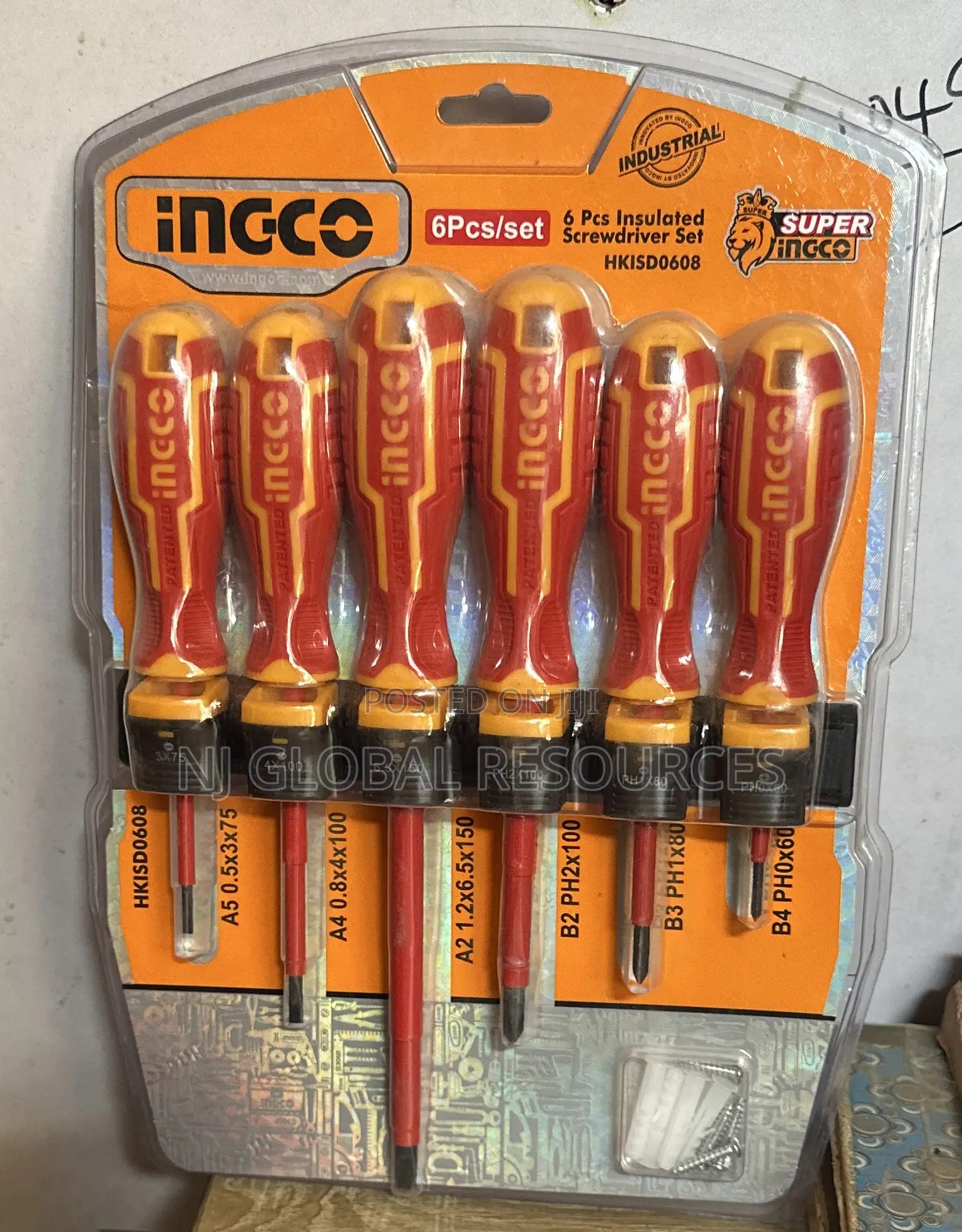 6pcs Insulated Screwdriver Set Ingco