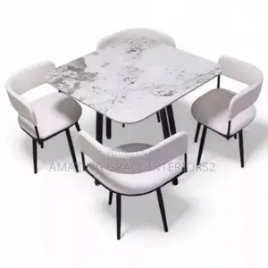 Square Dining Table With Four Chairs White