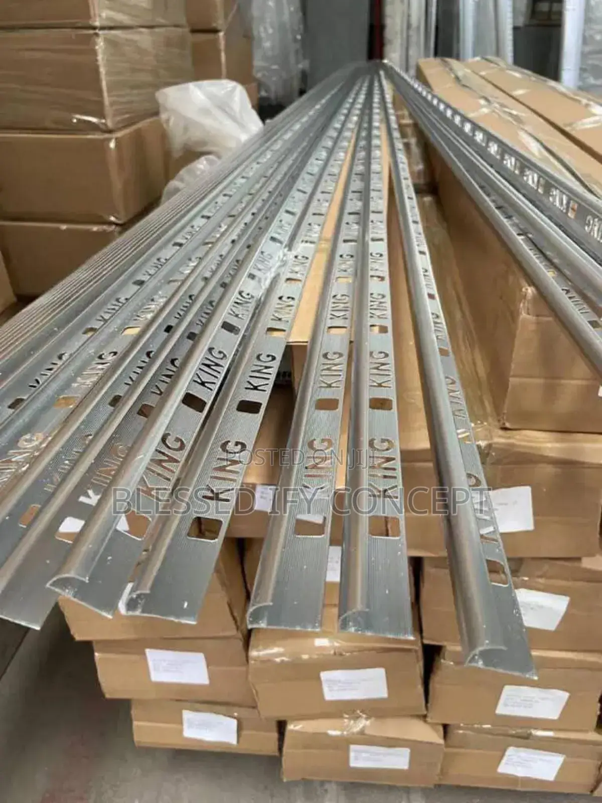 Genesis Tile Profile, Gold and Stainless Color
