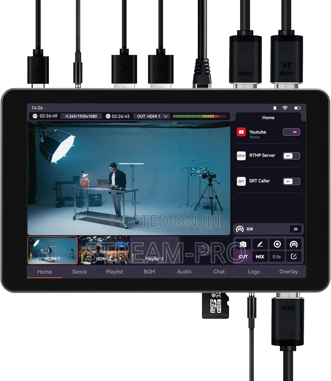 Neolive Md8 Portable Multi-Cam Live Streaming Studio -
