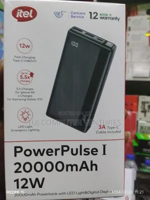Itel 20000 Mah Power Bank
