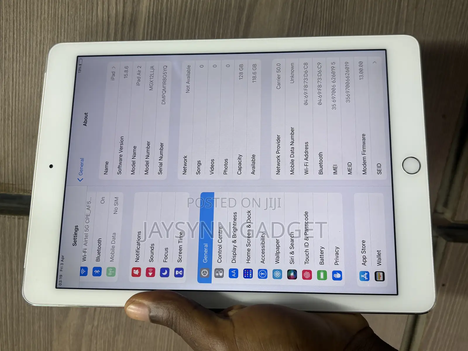 Apple iPad Air 2 128 GB Gray