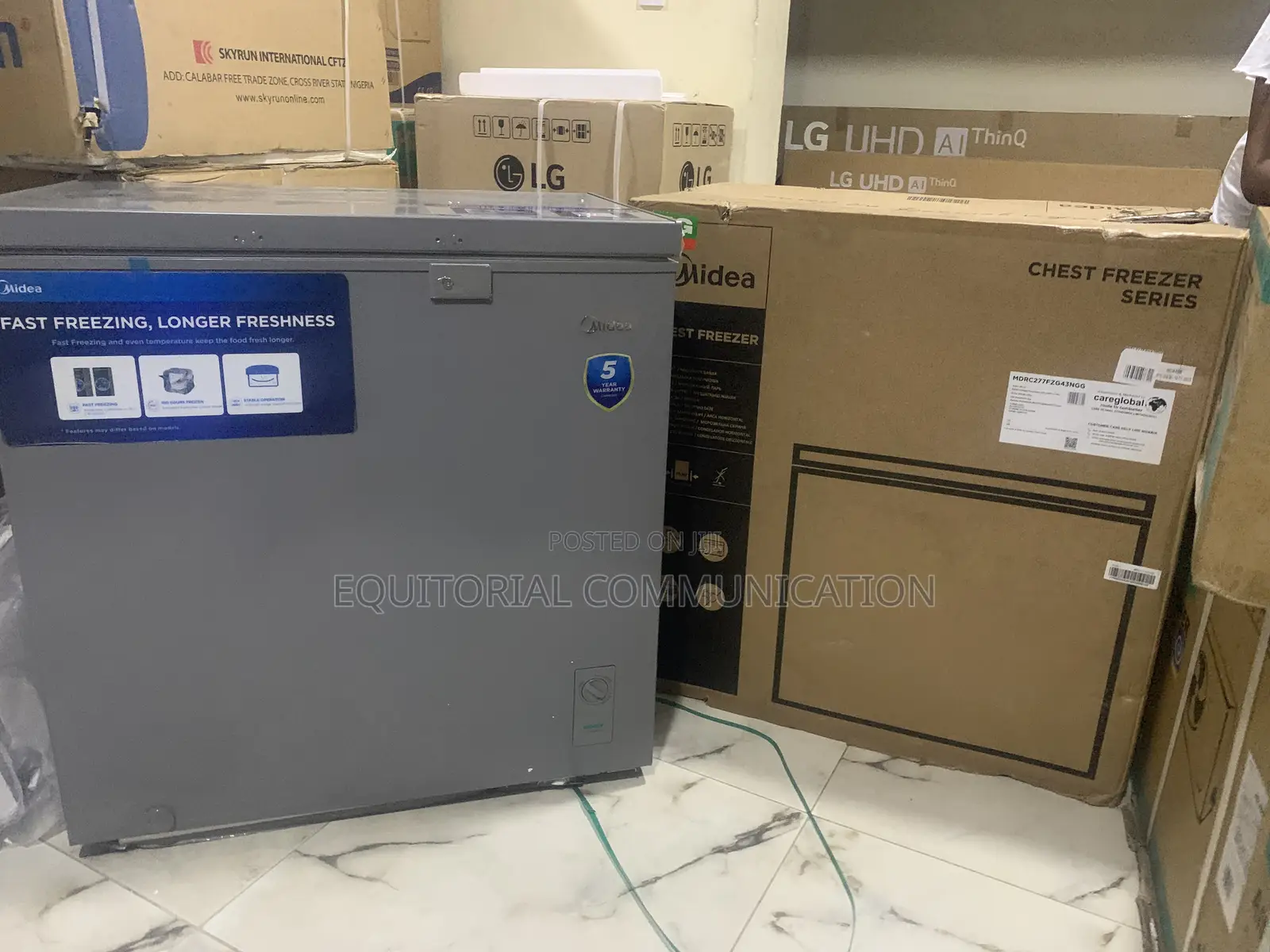 Midea 198l Freezer – Long Cooling Retention