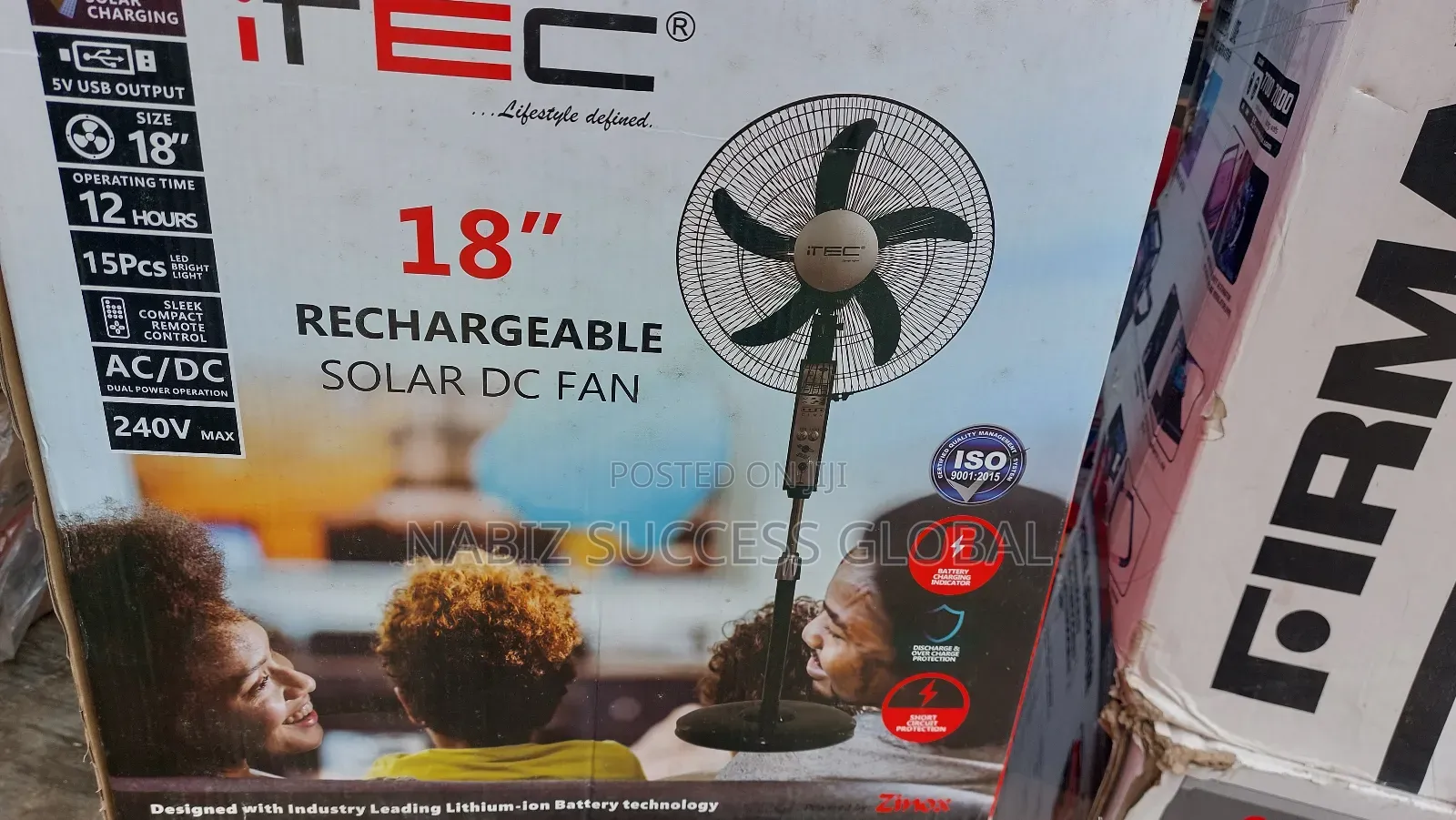Soler Rechargeable Fan