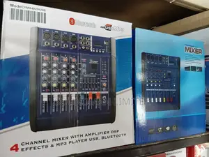 Yamaha Professional 4 Channel Mixer With Bluetooth and Usb Pmx402d