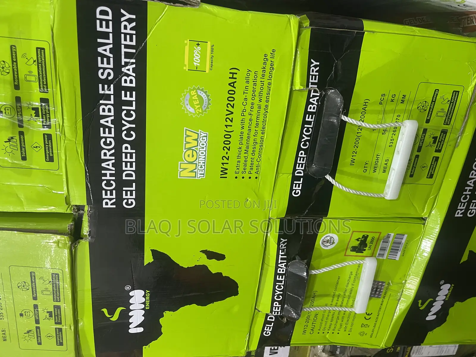 Iwin 200ah Deep Cycle Gel Battery 12v