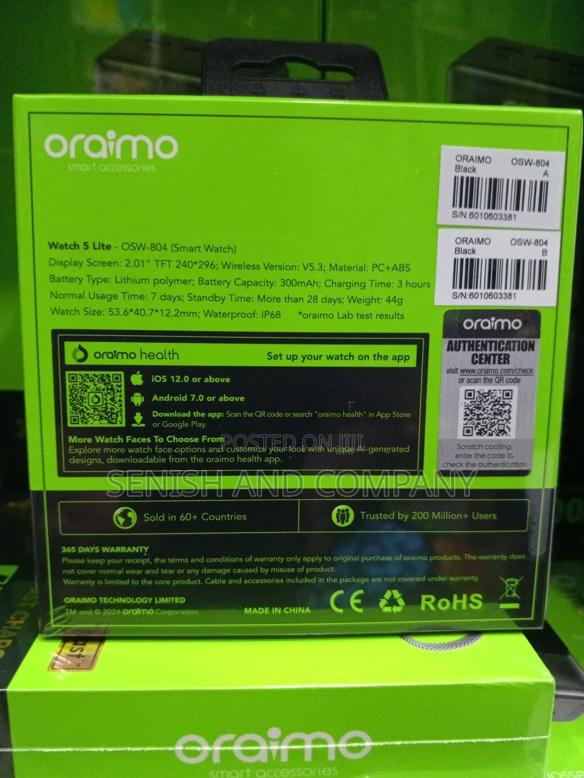 Oraimo Watch 5 Lite