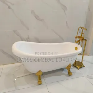 Complete Set of Bathtub With Standing Mixer Tap