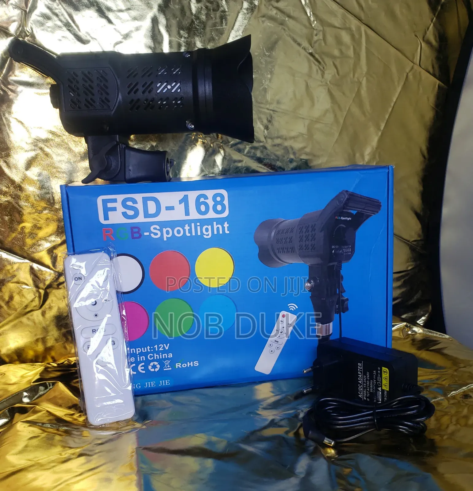 Led Lighting FSD-168 RGB Spotlight With Tripod Stand