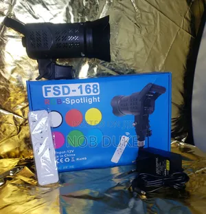 Led Lighting FSD-168 RGB Spotlight With Tripod Stand