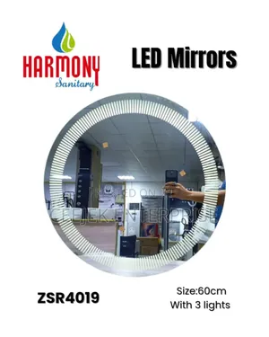 Round Led Mirrow With 3 Ligth