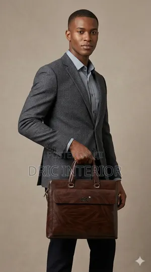 Mont Blanc Men Laptop/Work Leather Bag