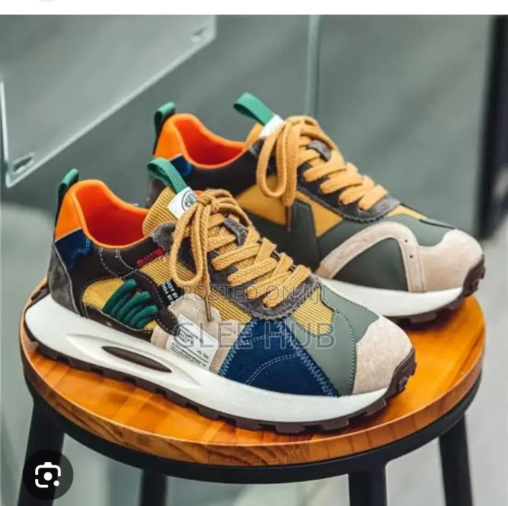 Distressed Pattern Stock Sneakers