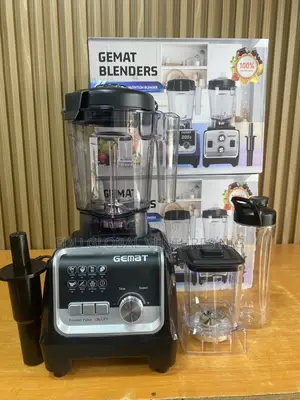 Gemat Professional 3 in 1 Digital Blender With 2 Cups. 3000watts.