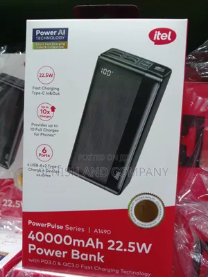 Itel 40000mah 22.5w Powerbank