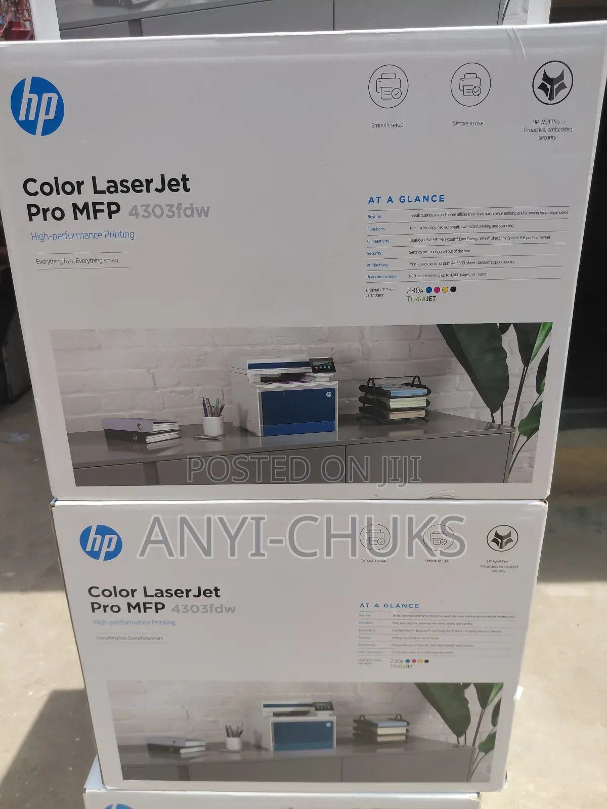 Hp Colour Laserjet Pro MFP M4303fdw Printer