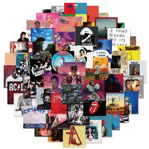 55 PCS Artist Album Cover Art Wall Stickers