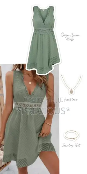 Cute Sage Dress | Perfect for Sunny Outings, Brunch Vibes