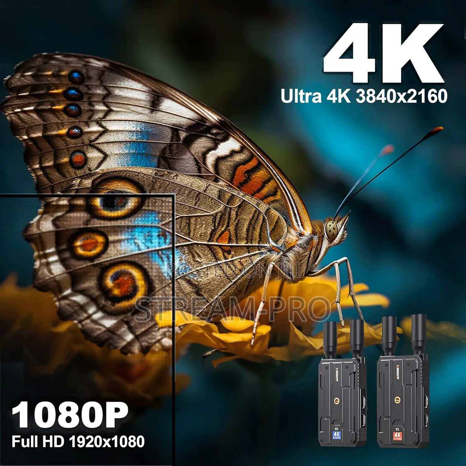 Virris Wireless Hdmi Transmitter and Receiver 400m