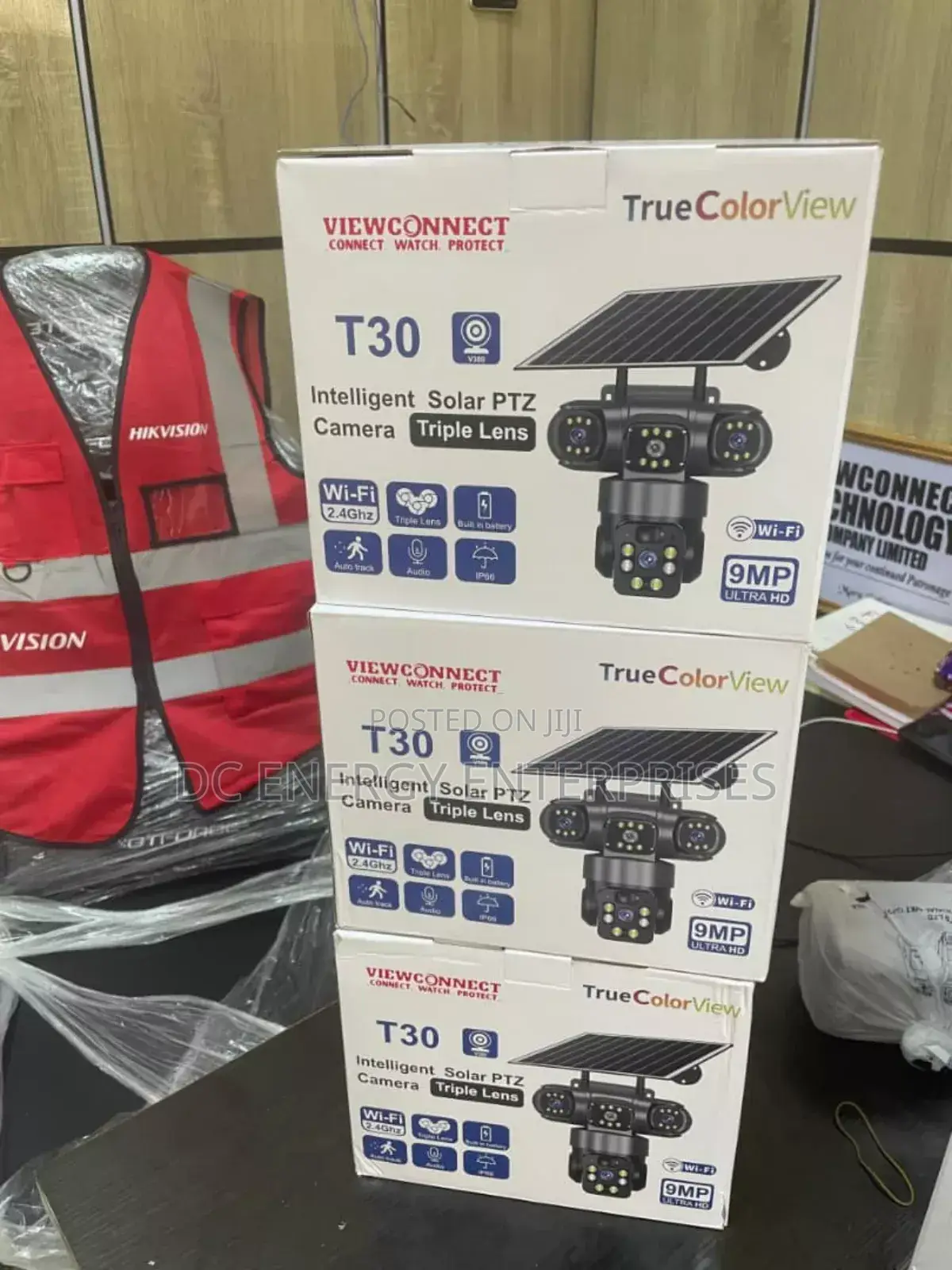Triple Lens Solar Camera.