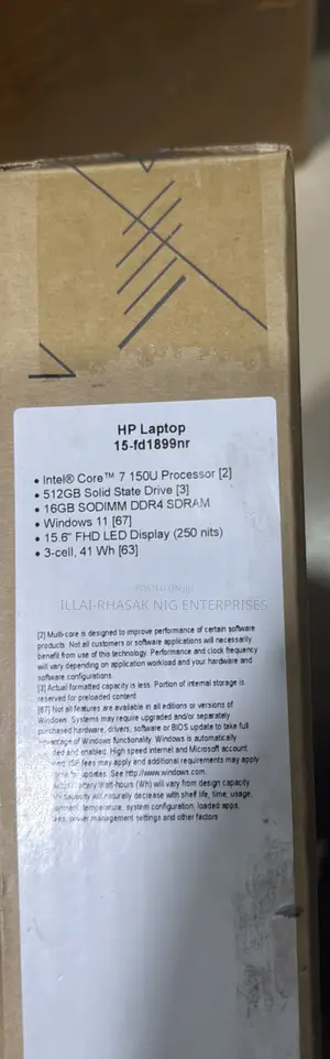 New Laptop HP 15 16GB Intel Core 7 SSD 512GB