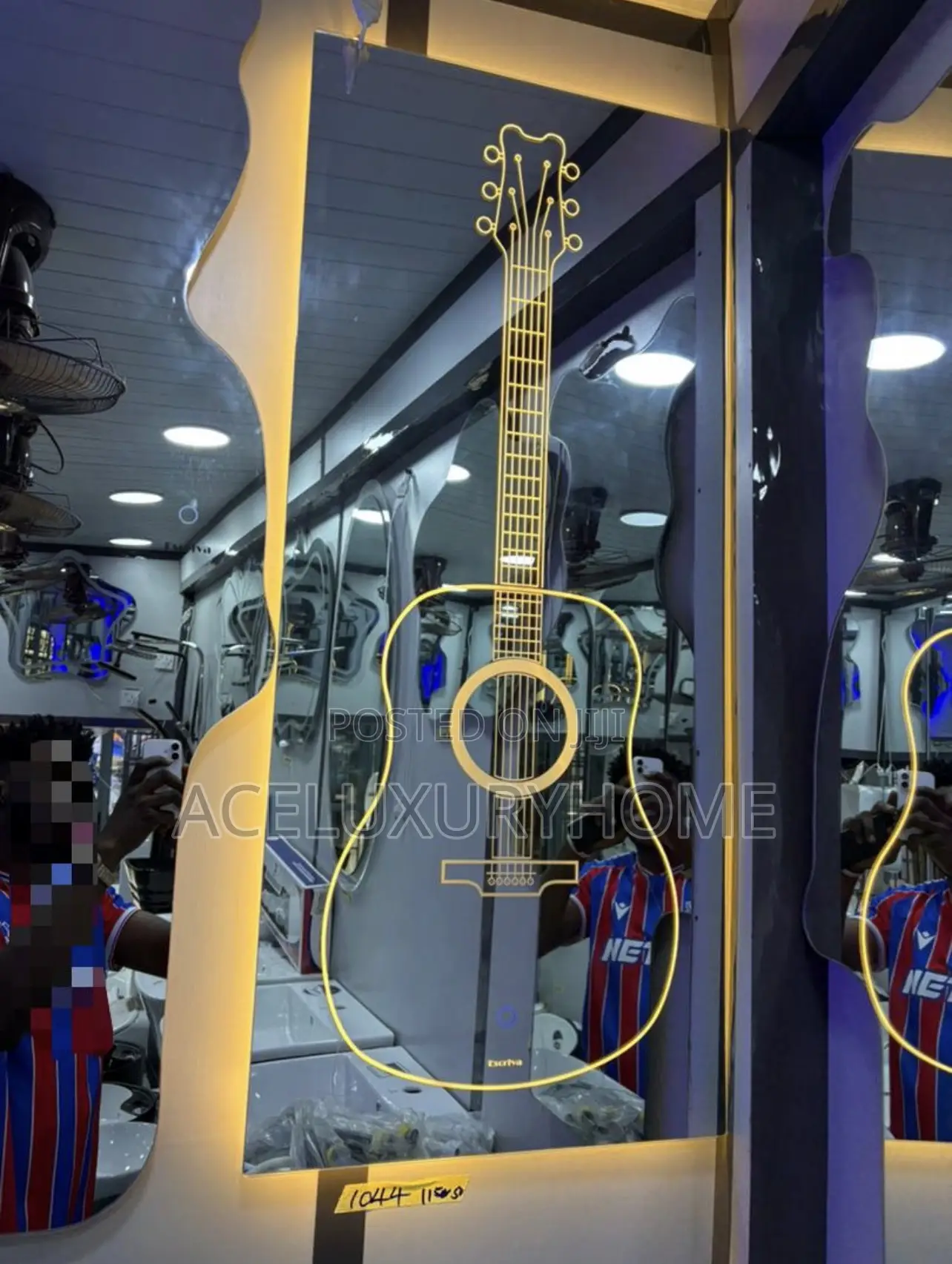 Mirror Led Light With Guitar