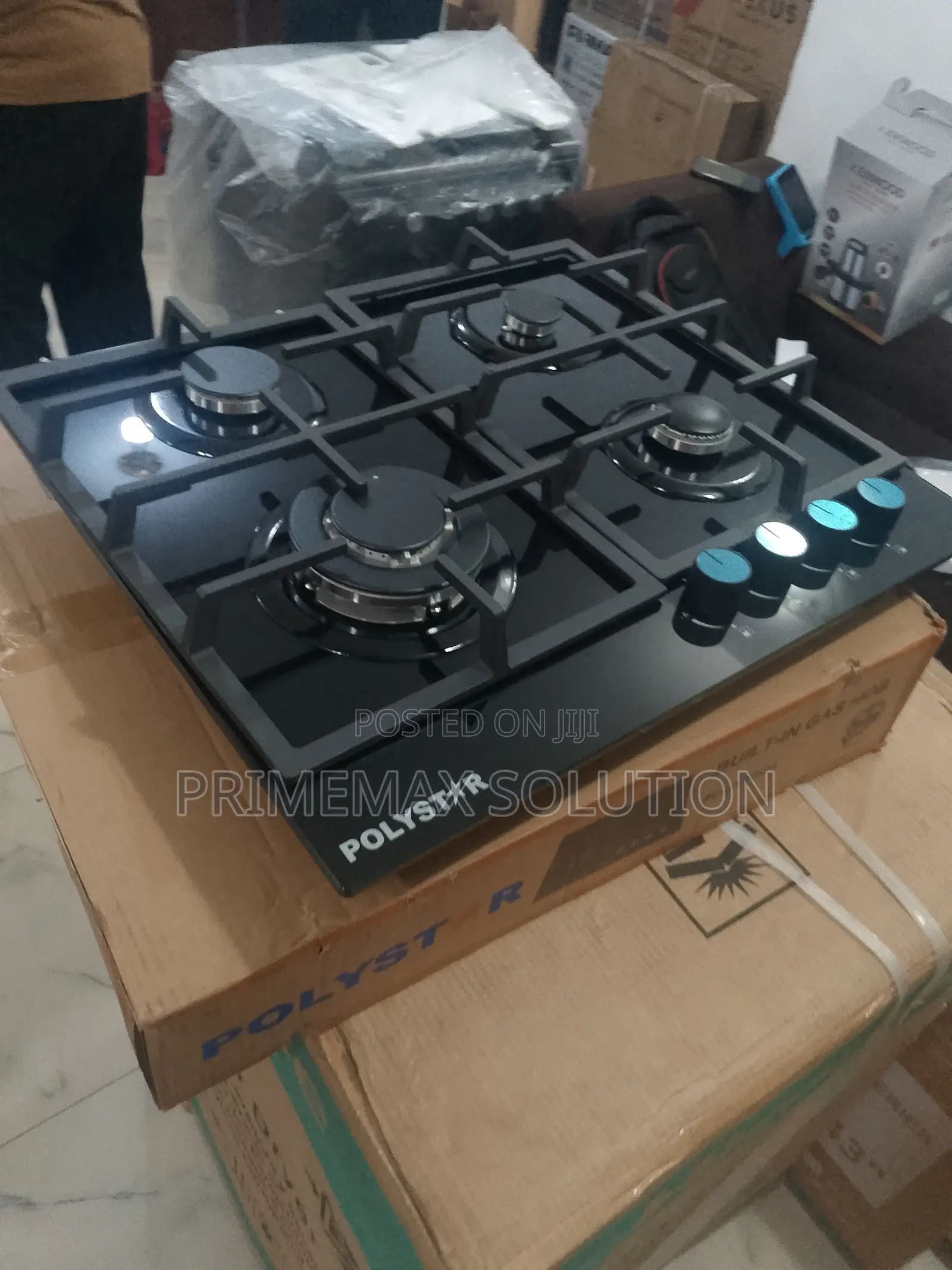 Robust Cast Iron Polystar 4 Burner Gas Built-in Hob