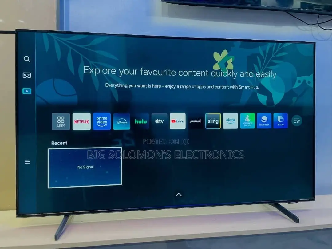 55inch Samsung Crystal Uhd Resolution Smart TV