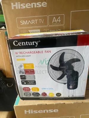 Century 16 Inches Rechargeable Wall Fan . Five Blades